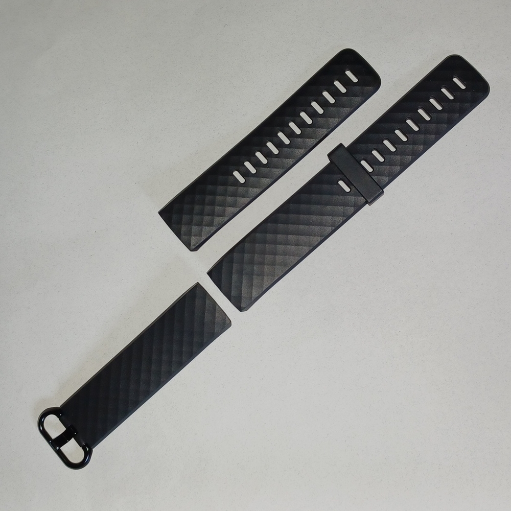 Silicone watch band black silicone smart watch band new w/ tags diamond pattern